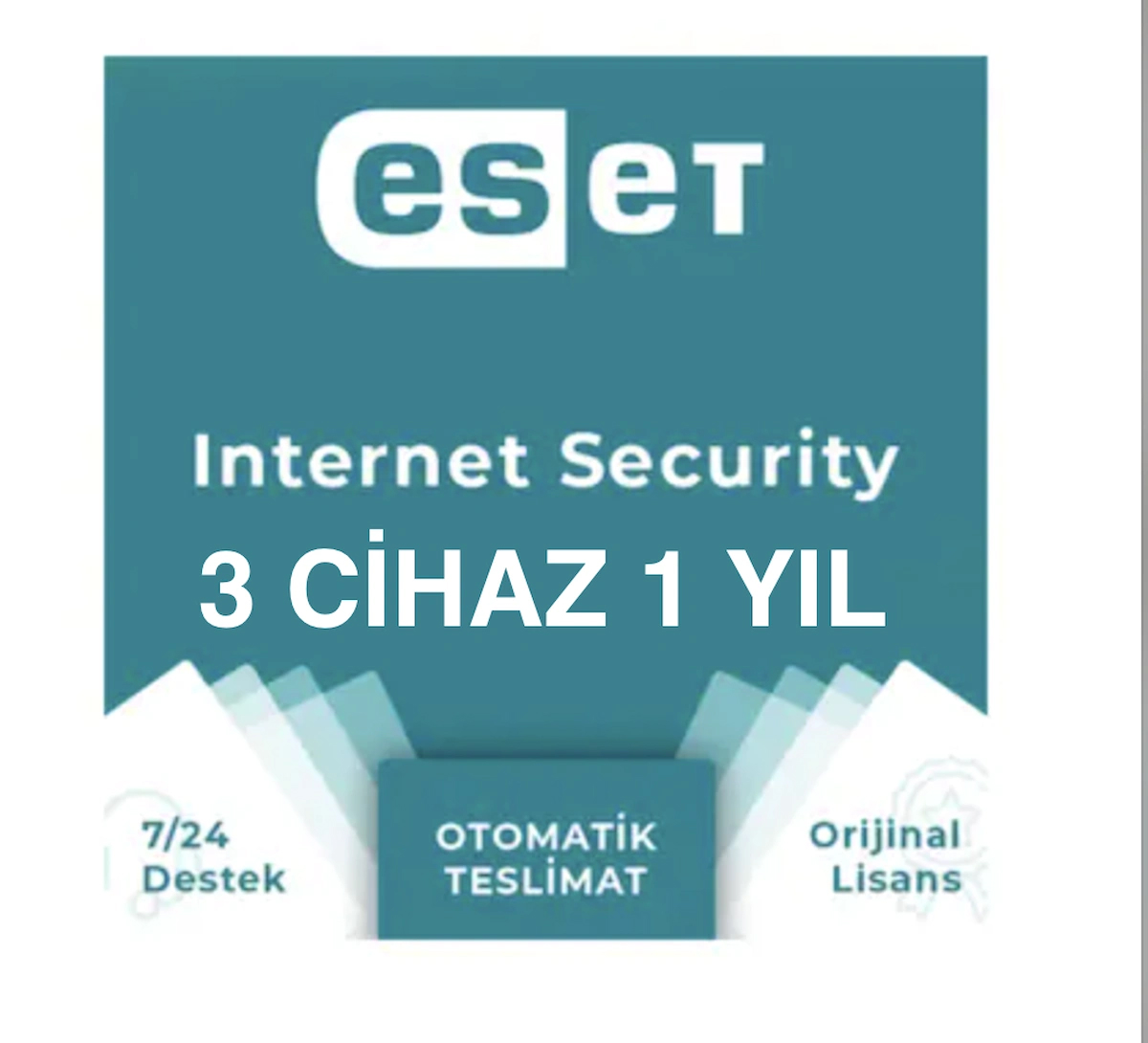 Eset İnternet Security 3 Cihaz 1 Yıl ( Dijital Lisans )