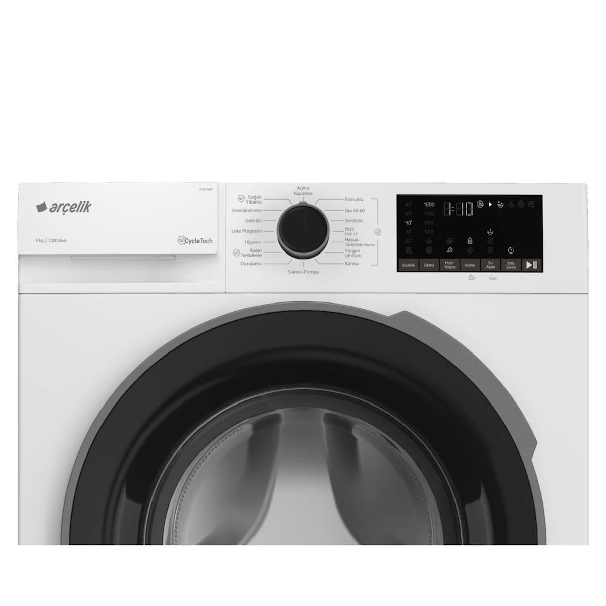 arçelik 9120 dmx 9 kg 1200 devir çamaşır makinesi
