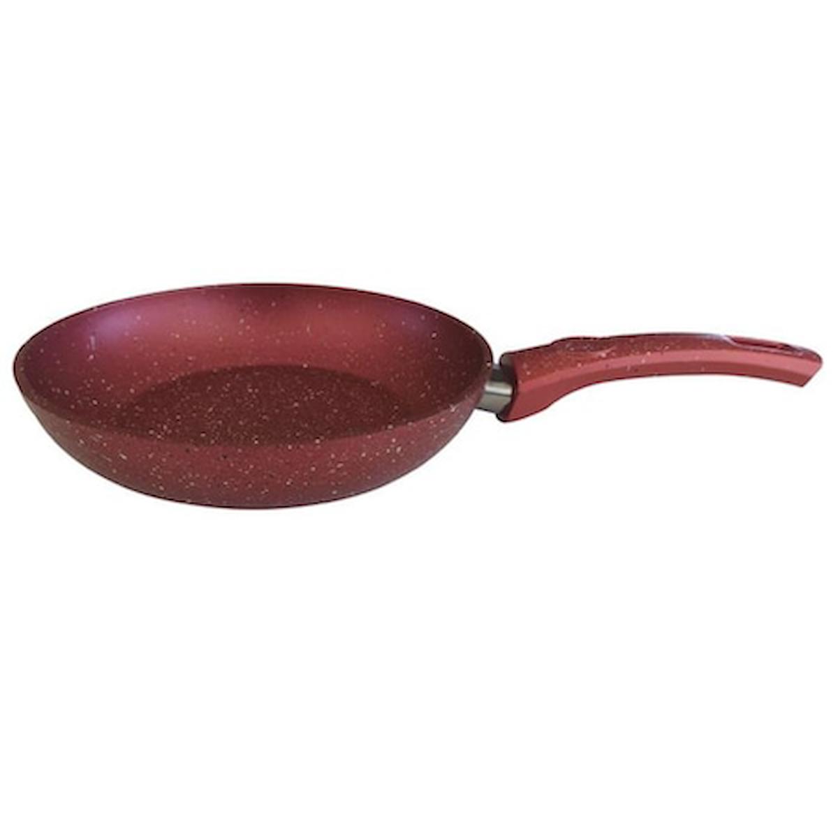 Remetta Granit 18 Cm Tek Kulp Tava - Kırmızı