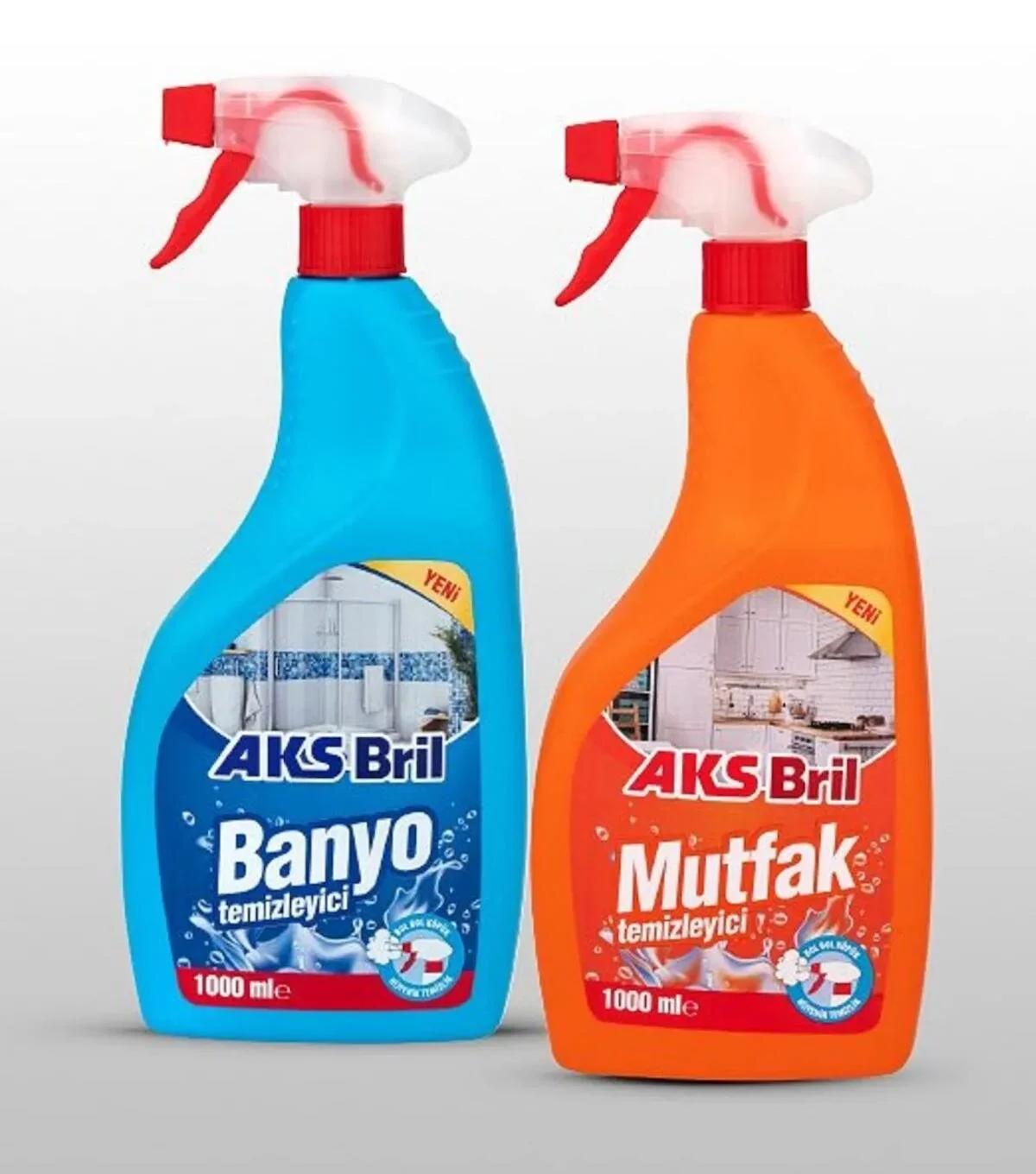 aks Bril Mutfak ve Banyo Temizleyici 1000+1000 ml