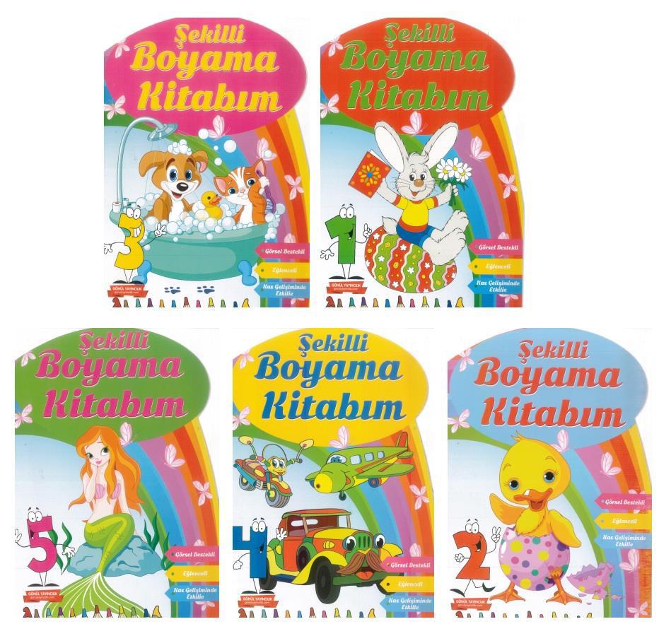 Şekilli Boyama Kitabım (5 Kitap Takım)