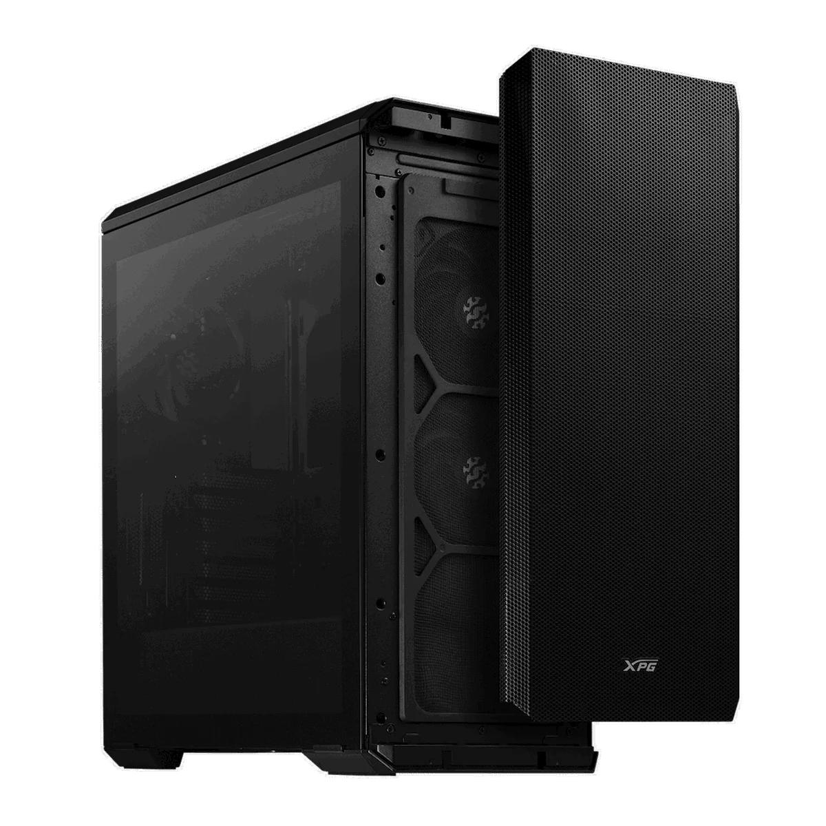 A-DATA KASA MIDI TOWER PSUSUZ 3XFAN XPG DEFENDER BLACK DEFENDER-BKCWW