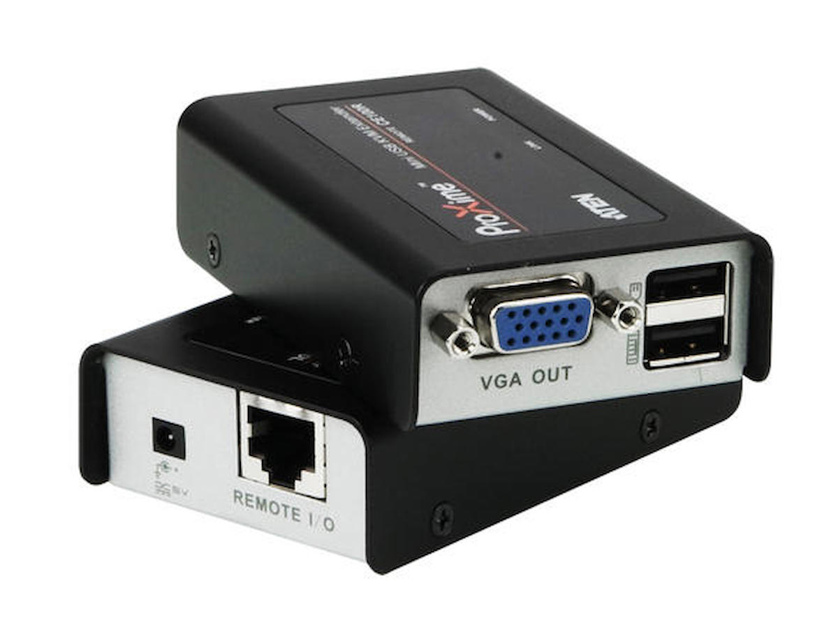 Aten CE100 100 Mt USB VGA to CAT 1280x1024 USB Konsol VGA mini Mesafe Uzatma Cihazı