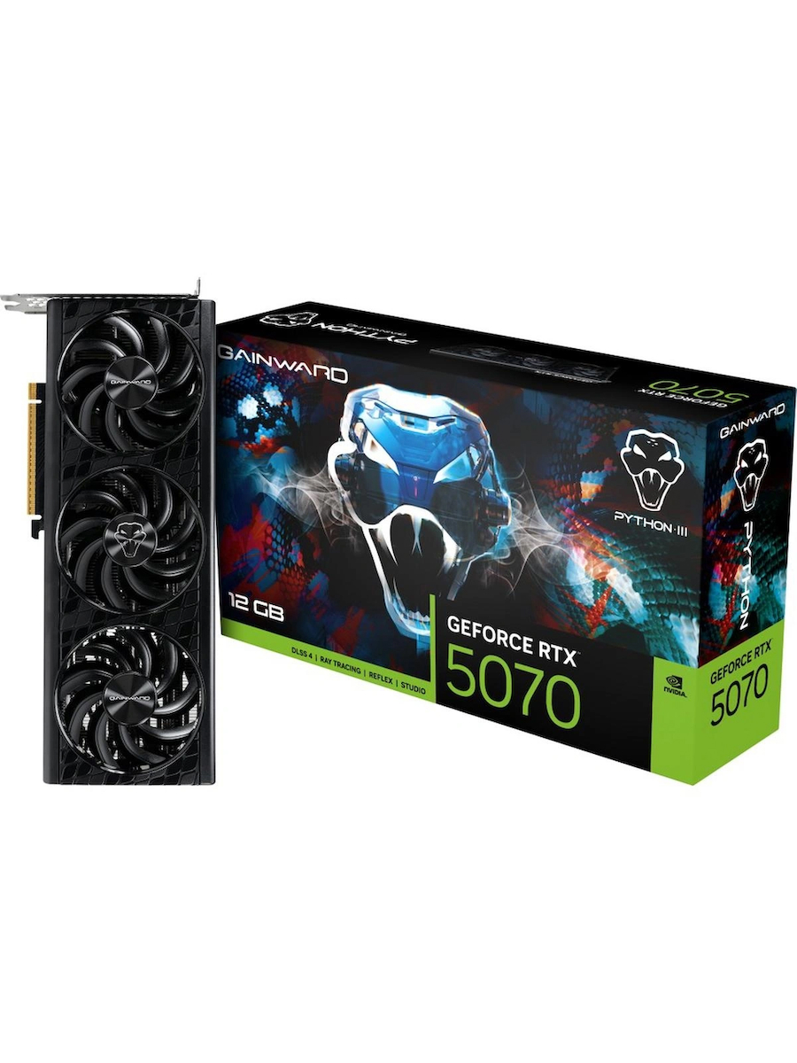 Gaınward RTX5070 Python Iıı 12GB Gddr7 192BIT Gaming (Oyuncu) Ekran Kartı