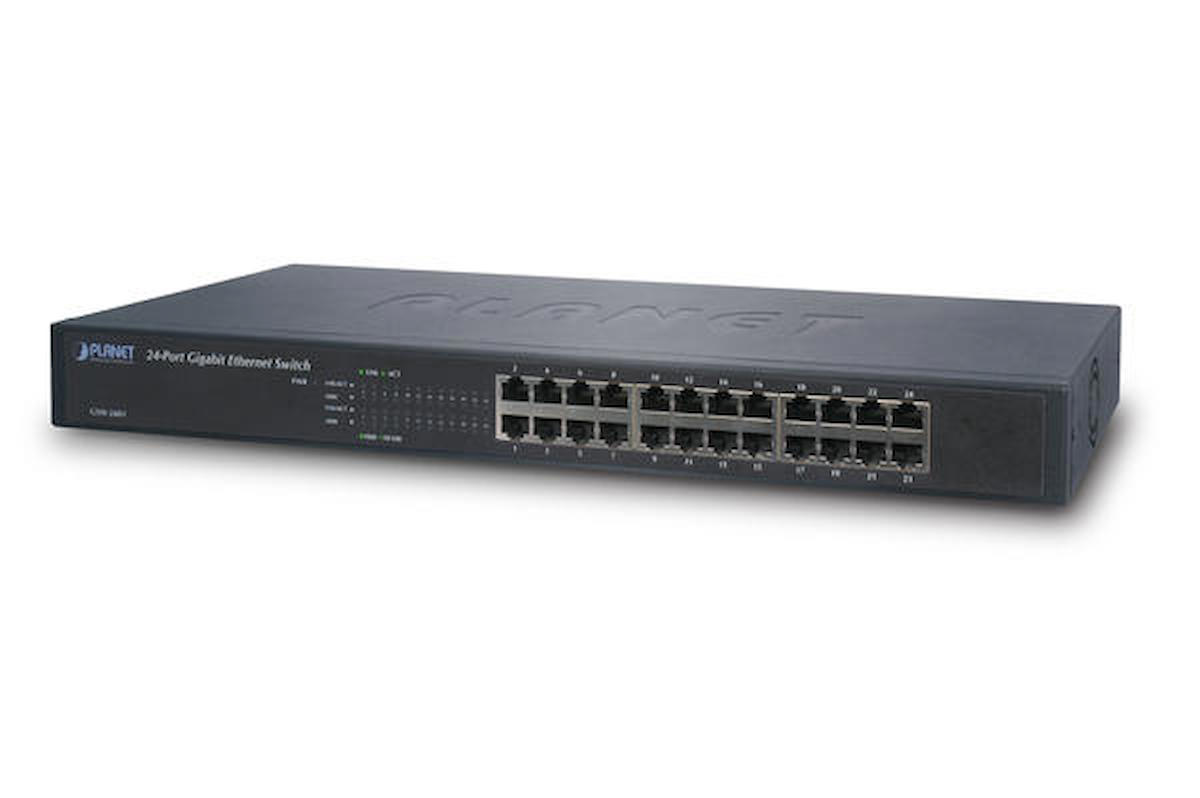 PLANET GSW-2401 Gigabit Ethernet Switch – 24 Ports, 1000 Mbps, Lüfterlos