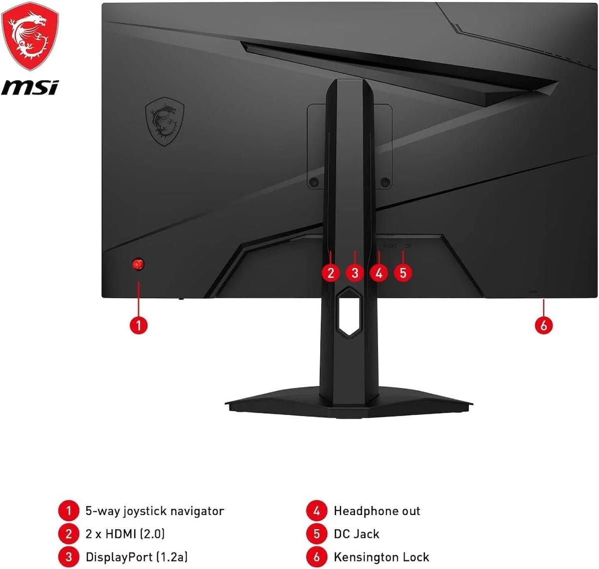 MSI G244F E2 FHD FLAT RAPID IPS 180HZ 1MS 23.8″ FREESYNC PREMIUM GAMING MONITOR