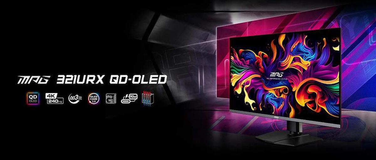 MSI MPG 321URX QD-OLED 31.5 3840×2160 240Hz 0.03 ms HDMI DP Type-C HDR 400 G-Sync Gaming Monitör
