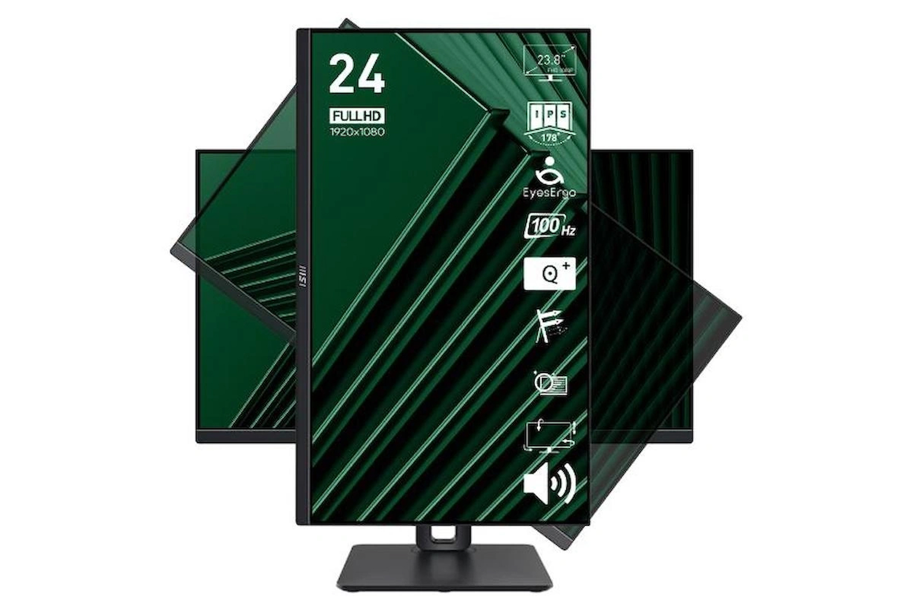 MSI PRO MP245PG 23.8” FHD FLAT IPS 100HZ 1MS ADAPTIVE-SYNC PIVOT MONITOR