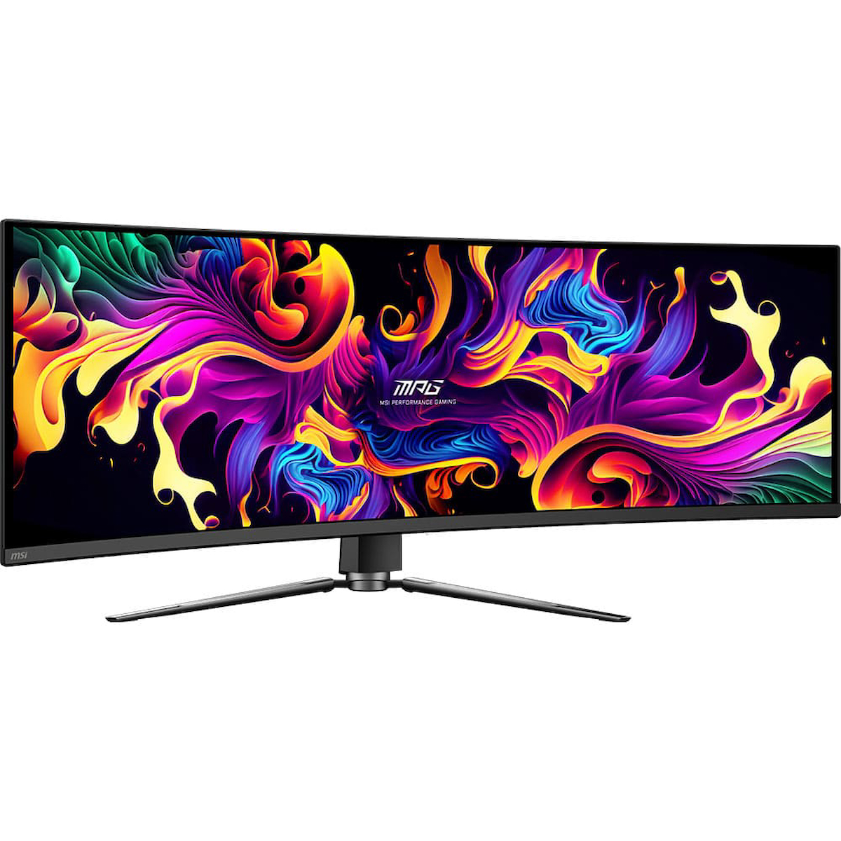 MSI MPG 491CQPX QD-OLED 49 5120×1440 240Hz 0.03 ms HDMI DP Type-C True Black 400 1800R Curved OLED Gaming Monitör