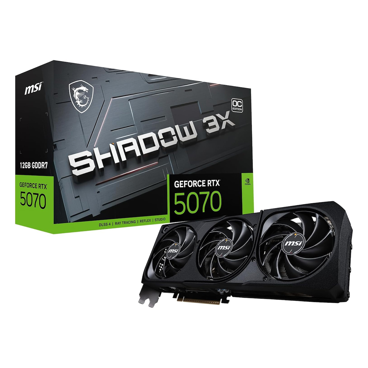 MSI Shadow 3X GeForce RTX 5070 OC 12GB GDDR7 192Bit HDMI/DP Ekran Kartı