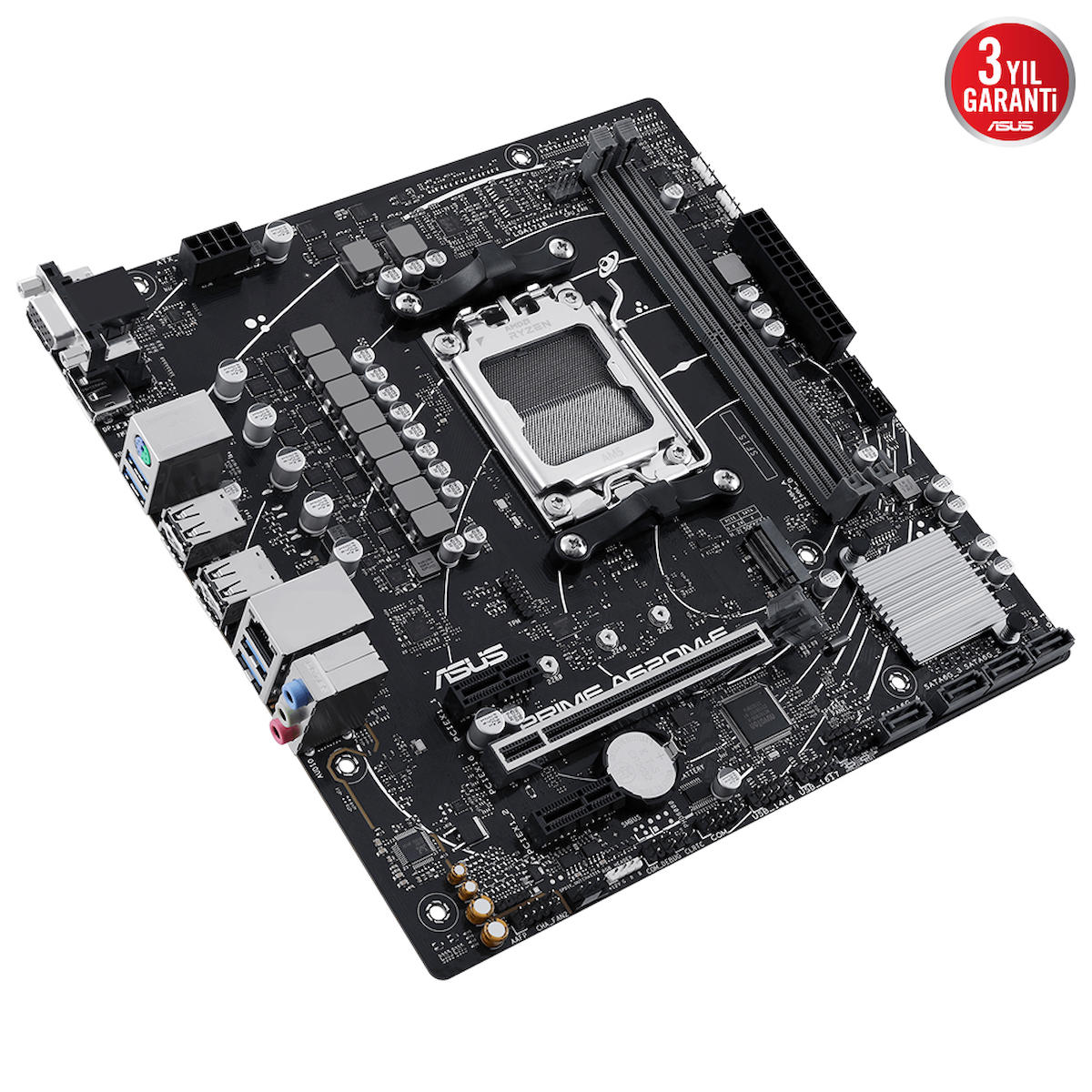 Asus Prime A620M-E AMD A620 AM5 DDR5 6400 MHz Masaüstü Anakart