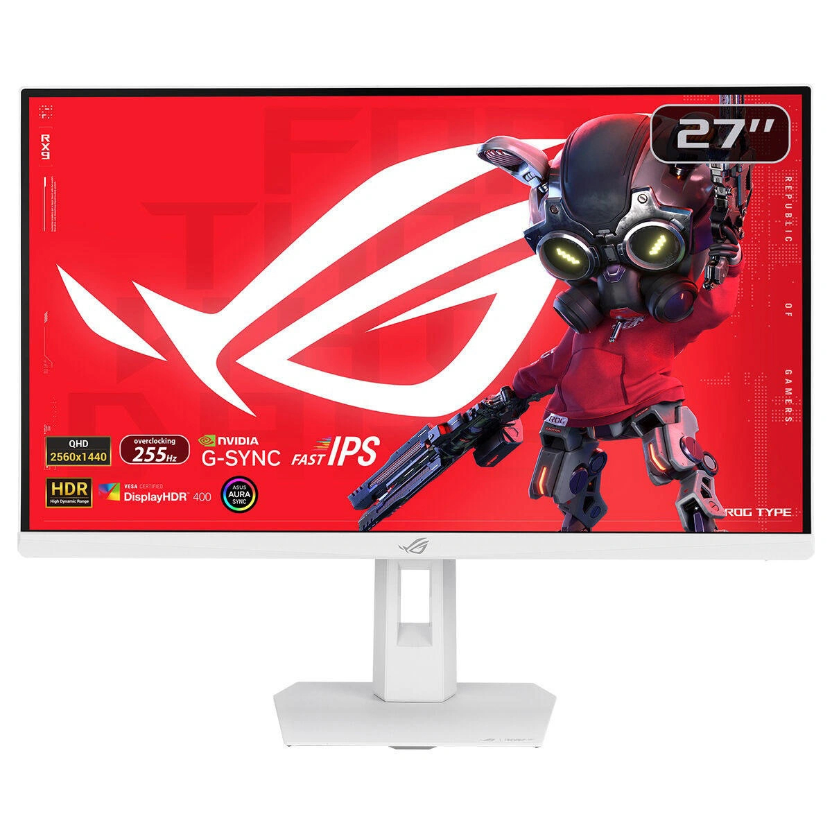 ASUS ROG Strix XG27ACMES-W 27 inç 255Hz 0.3ms 2K QHD Adaptive Sync Fast IPS Pivot Gaming Monitör