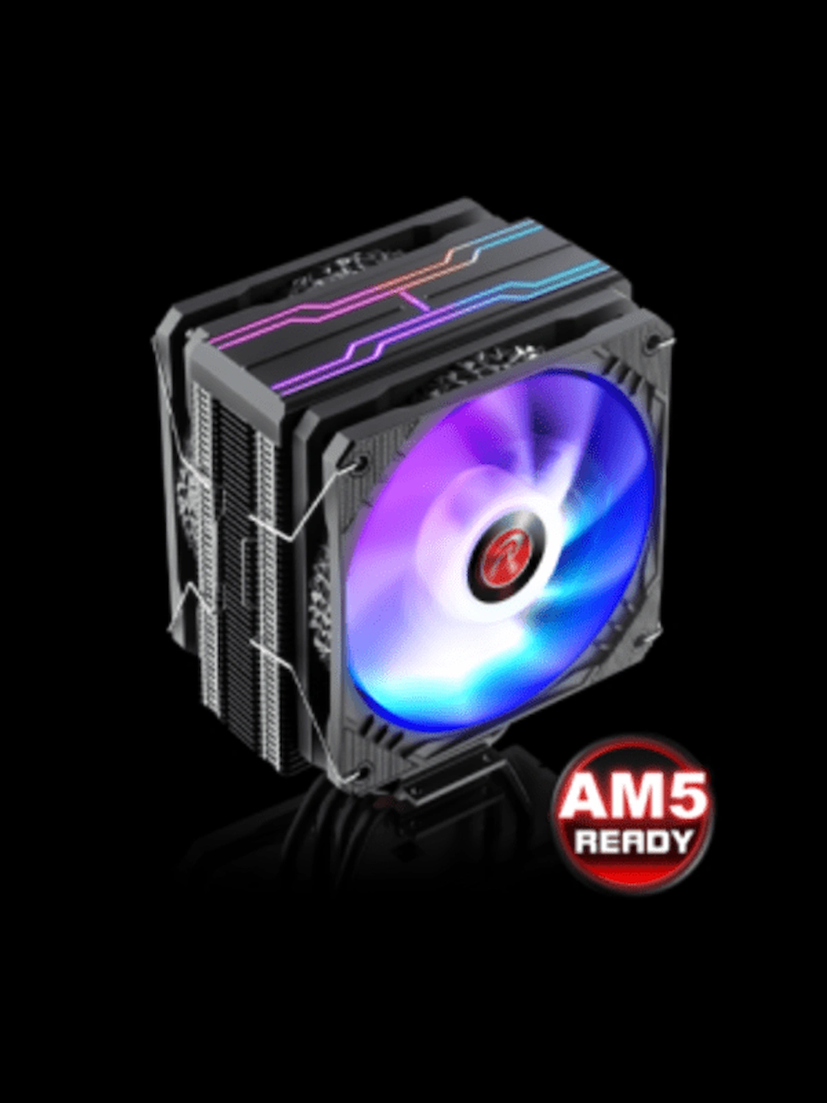 Raijintek ELEOS 12 DUO RBW 2x12cm A-RGB Fanlı, 4 Adet Isı Borulu, Intel & AMD Uyumlu Yüksek Performans ARGB İşlemci Soğutucu (0R10B00221)