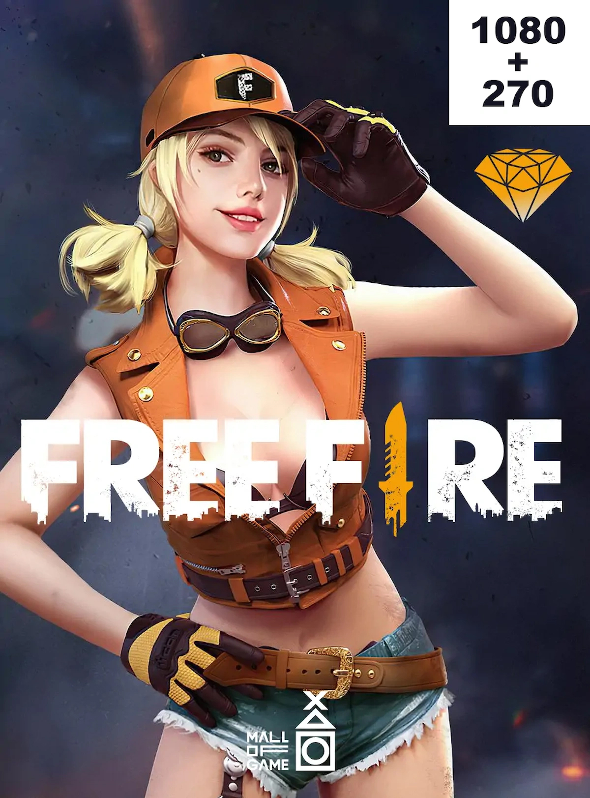 Free Fire 1080+270 Elmas (EU + TR)