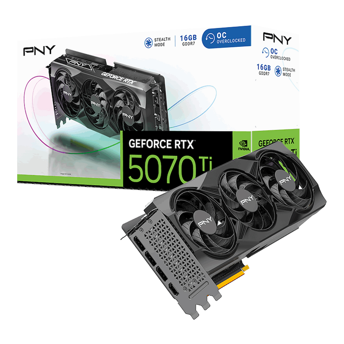 PNY RTX5070Ti 16GB GDDR7 256bit( VCG5070T16TFXPB1-O)