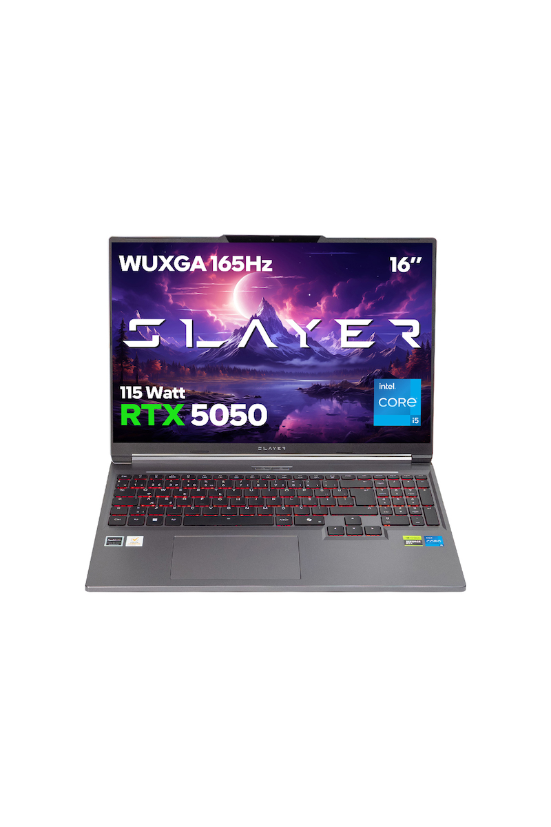 Game Garaj Slayer X5T-5050 C7 Intel Core i5 13500HX 16GB RAM 1TB SSD RTX5050 16″ WUXGA 165Hz IPS FreeDOS Oyuncu Laptop