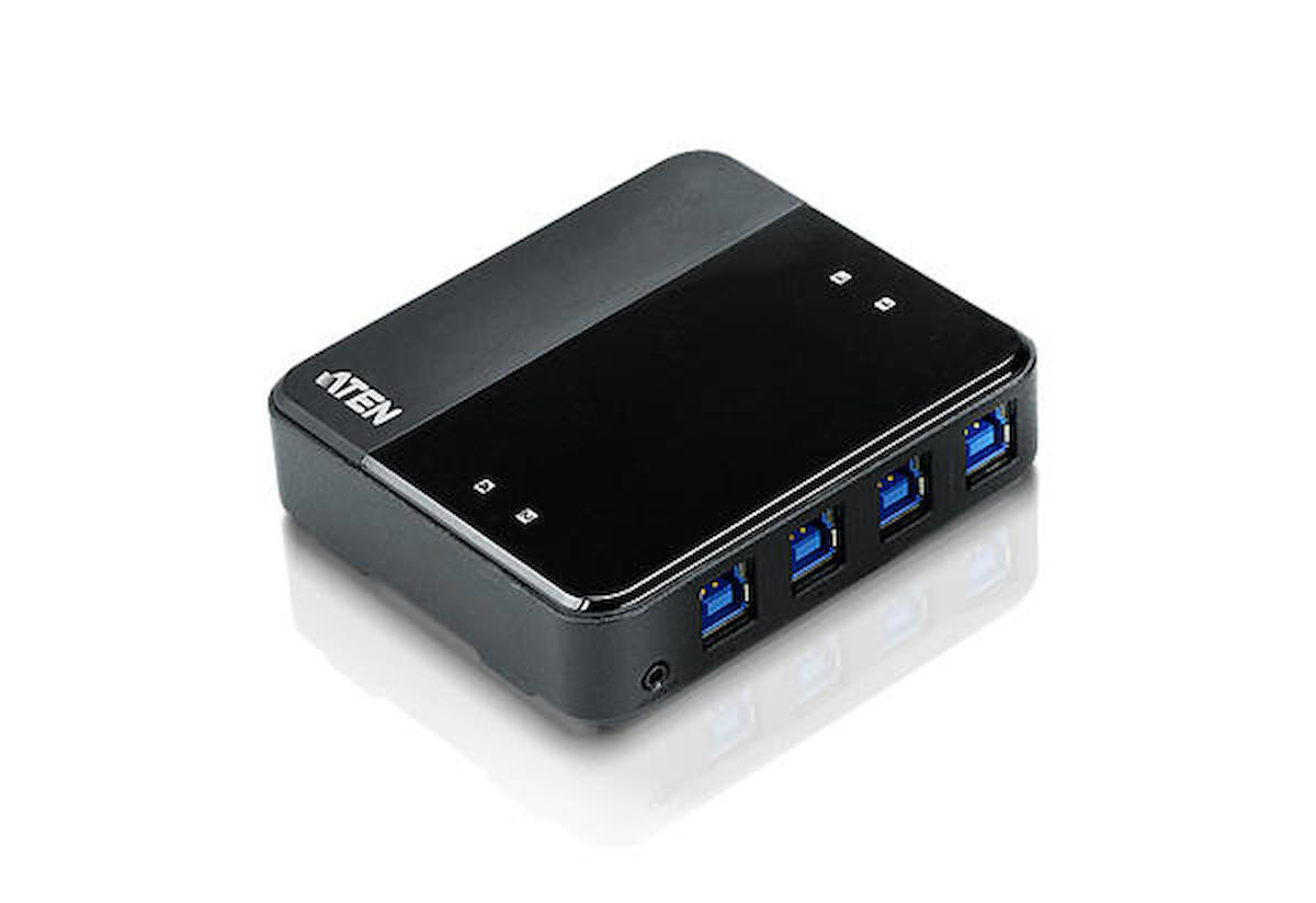 Aten US434 4 Port USB 3.0 4 Bilgisayar 4 USB Cihazı USB 3.0 Paylaşım Cihazı