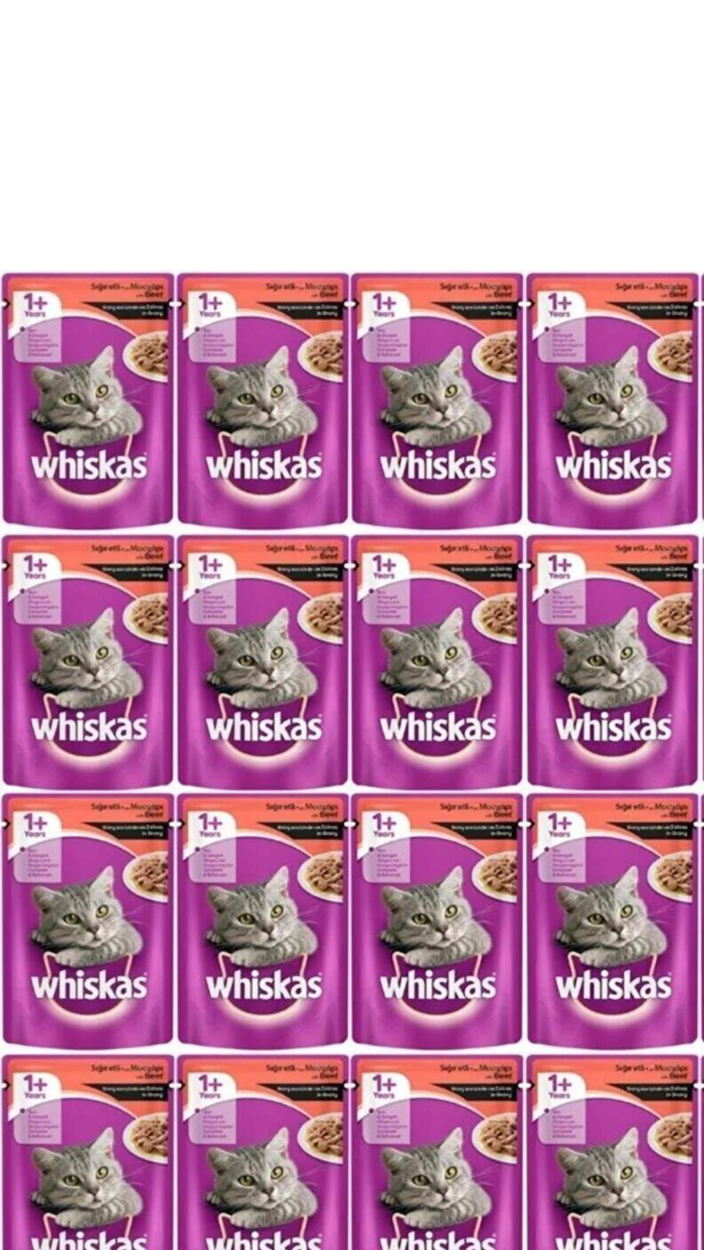 Whiskas Biftekli Yetişkin Konserve Kedi Maması 85 Gr 24 - ADET