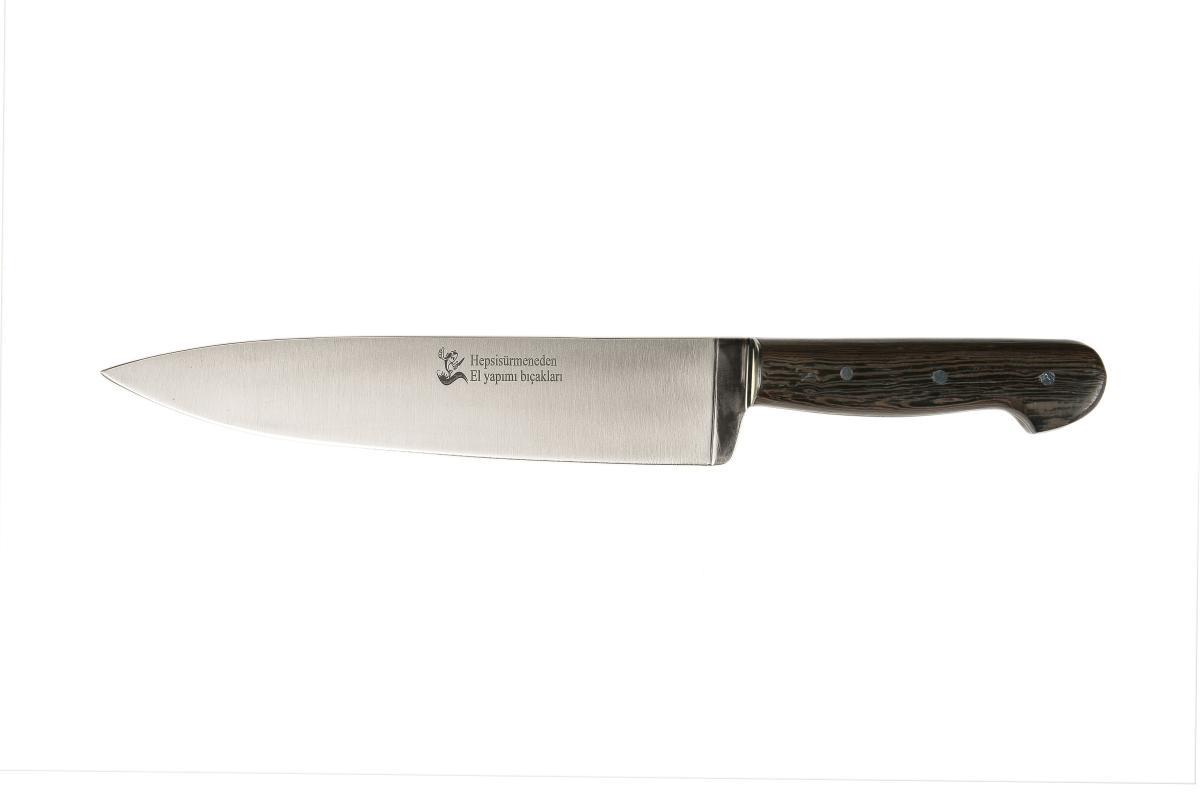 Sürmene bıçağı aşçı ( CHEF ) 17 cm bıçağı venge ağaç kabzeli