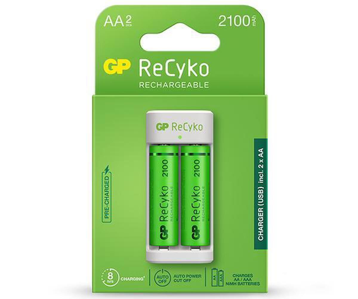 GP E211 Usb Şarj Cihaz + 2 Adet AA 2100 mAh Şarjlı Kalem Pil Fiyatları ...