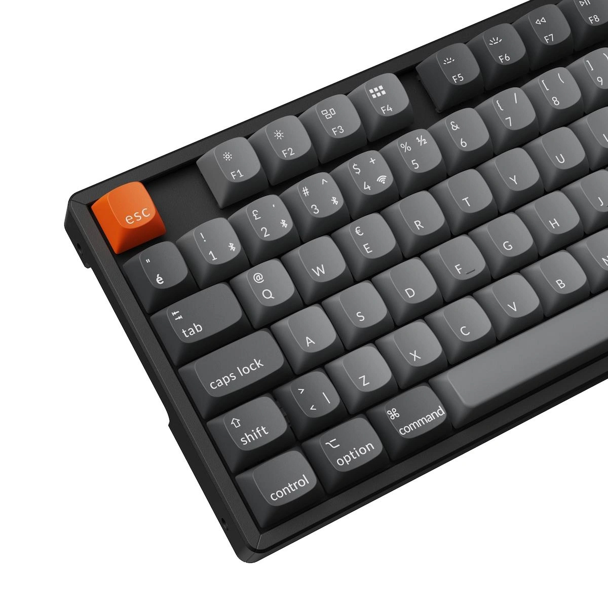 Keychron K8 Max TKL RGB Türkçe Red Switch Kablosuz Alüminyum Çerçeve Karbon Siyah Mekanik Klavye