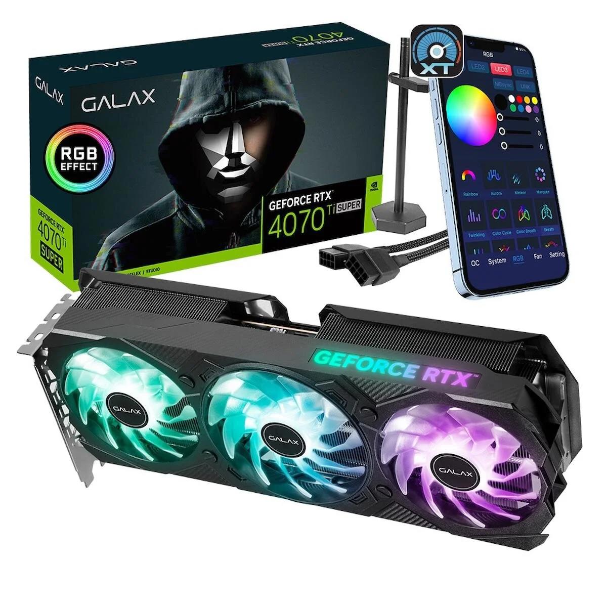 Galax GeForce RTX 4070 TI SUPER EX Gamer 16GB 256BIT GDDR6X DP/HDMI RTX 4070TI SUPER Ekran Kartı (47UZM6MD9BUP)