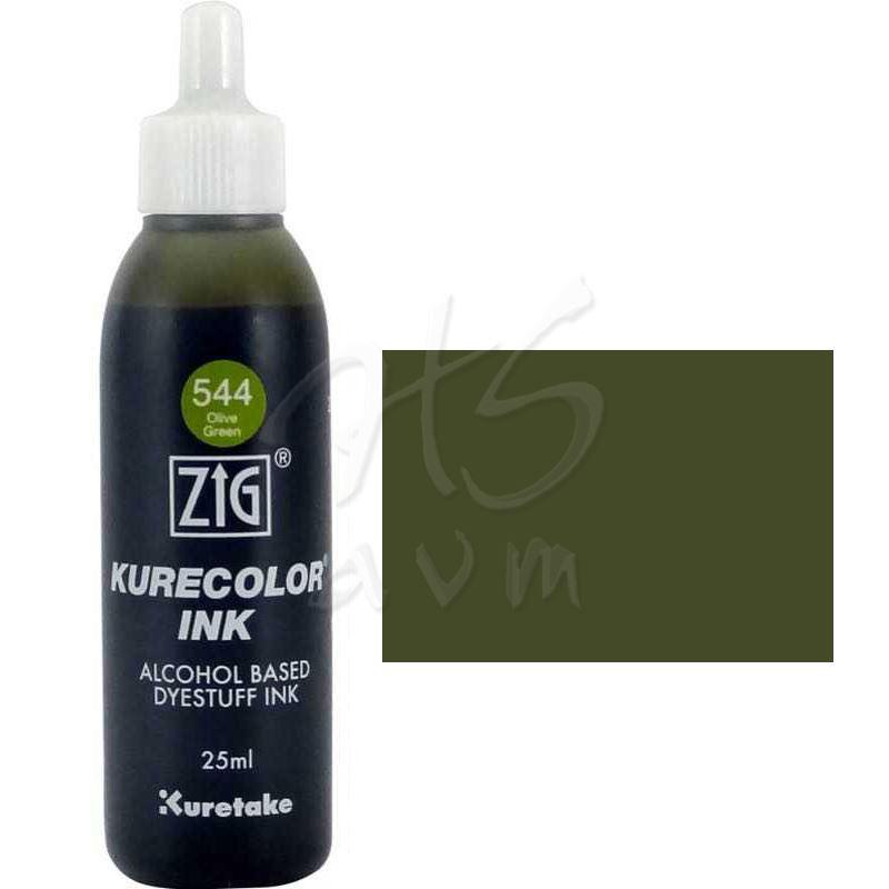 Zig Kurecolor Refill Ink Mürekkep 544 Olive Green 25ml