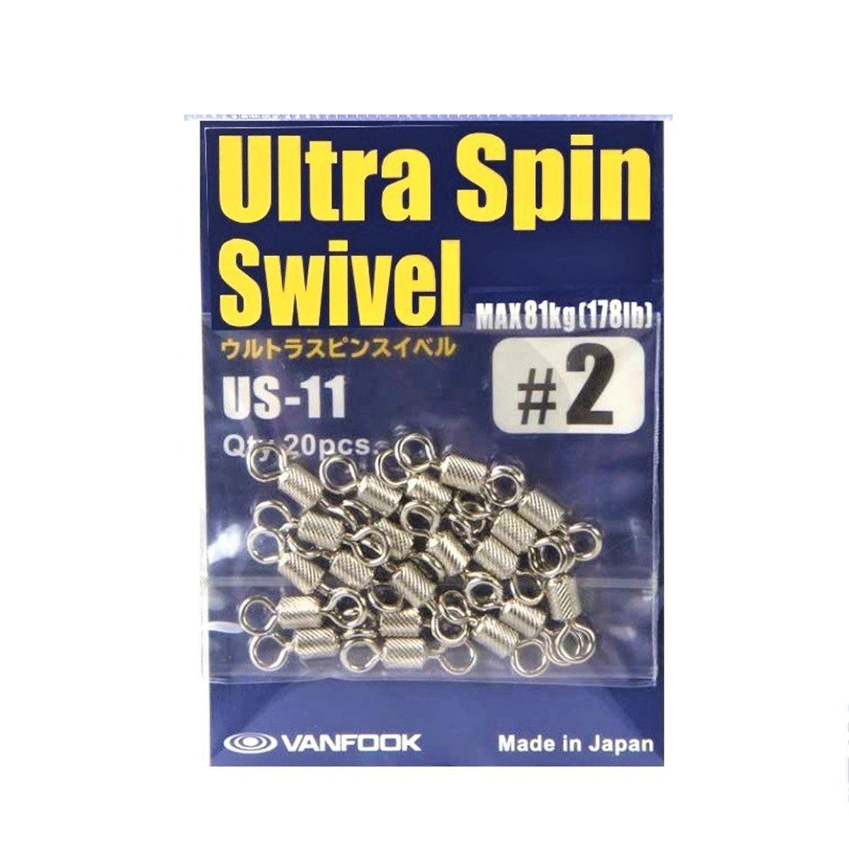 Vanfook Ultra Spin Swivel Fırdöndü US-11 Silver #2 (20 Ad)