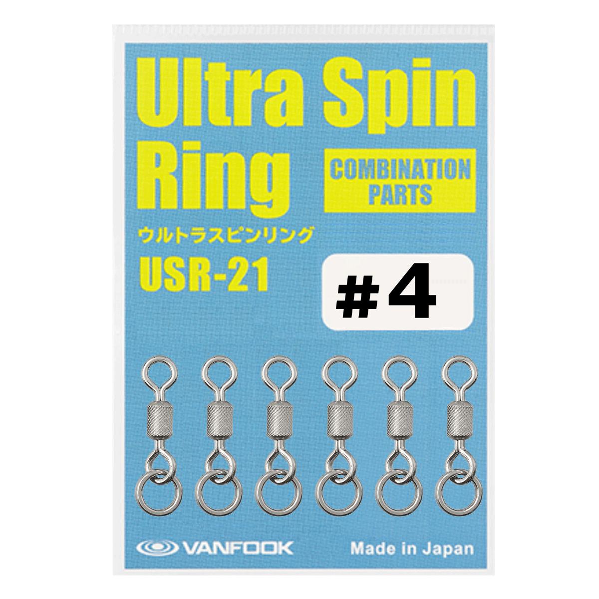 Vanfook Ultra Spin Ring Halkalı Fırdöndü USR-21 Silver #4 (6 Ad)