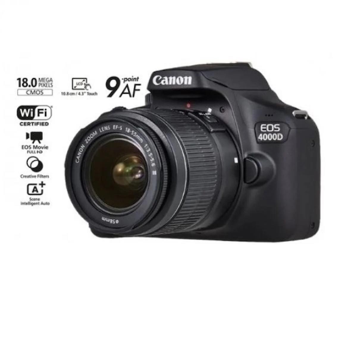 CANON EOS 4000D 18-55 DC III  İTHALATCI GARANTİLİ