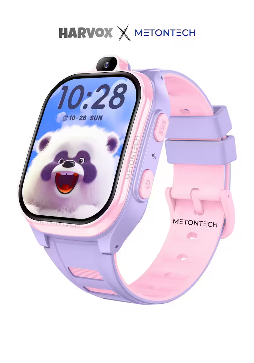 HARVOX HX Kids 4G Pro+ Plus Android Sim Kartlı Akıllı Çocuk Saati | GPS, Konum, Kamera, Görüntülü Görüşme, Yüz Tanıma Pembe