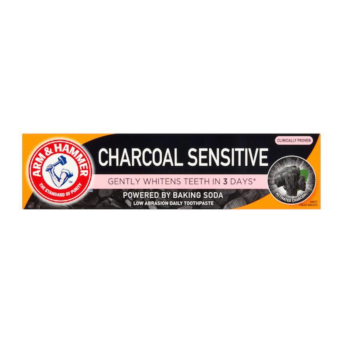 ARM & HAMMER CHARCOAL SENSİTİVE WHİTE AKTİF KÖMÜRLÜ DİŞ MACUNU 75 ML