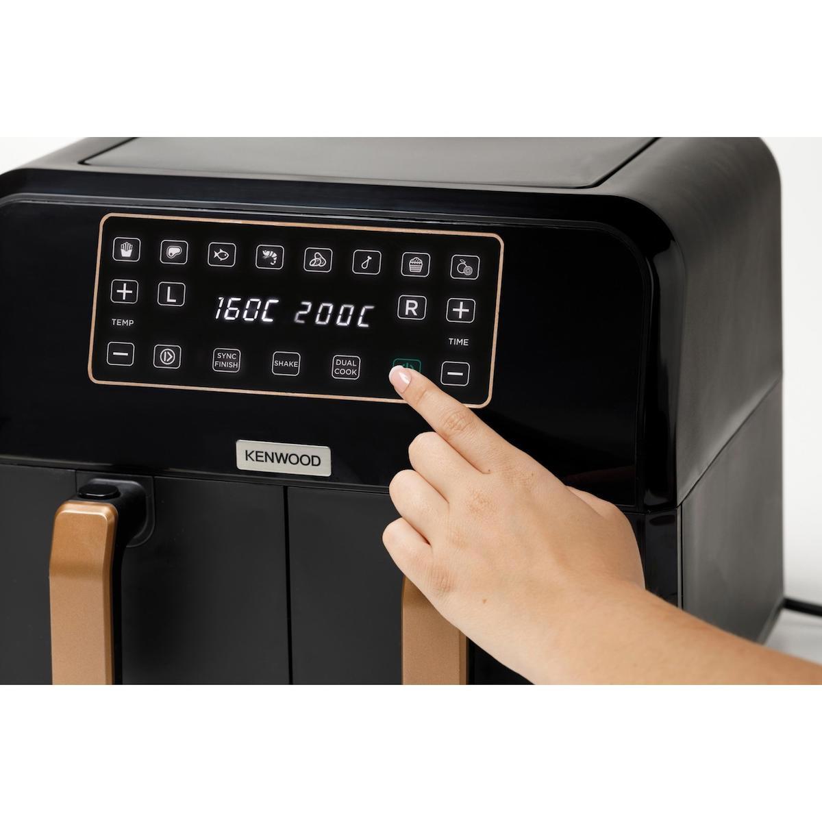 Kenwood kHealty Fry Twin HFP70.000BK 8 lt Yağsız Airfryer Siyah