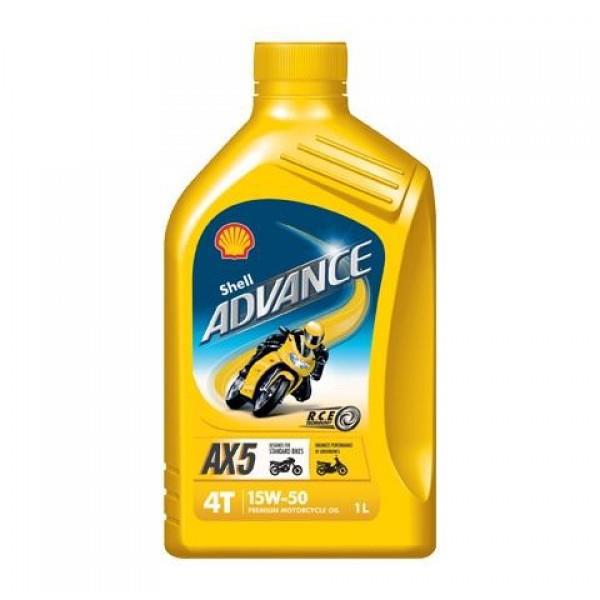 Shell Advance AX5 4T 15W-50 Motosiklet Yağı 1 lt 