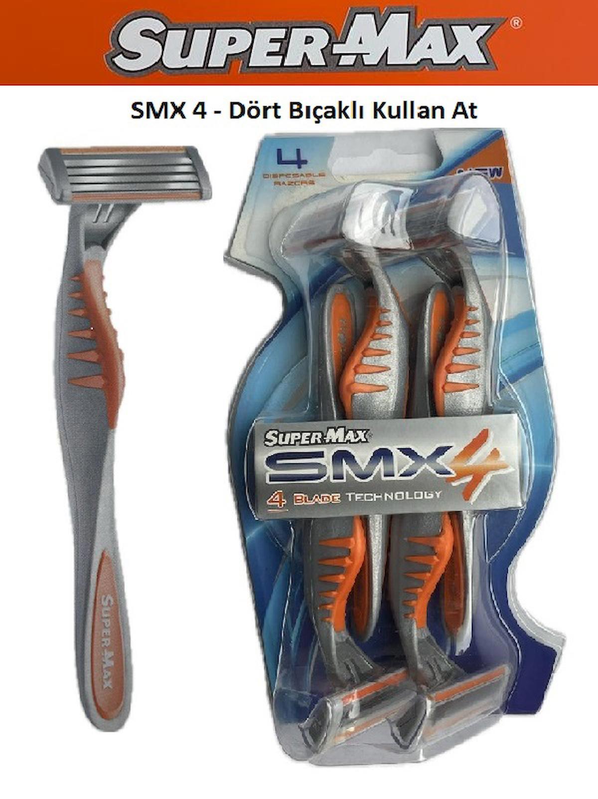 Smx4 Dört Jiletli Tıraş Bıçağı 4'lü Blister