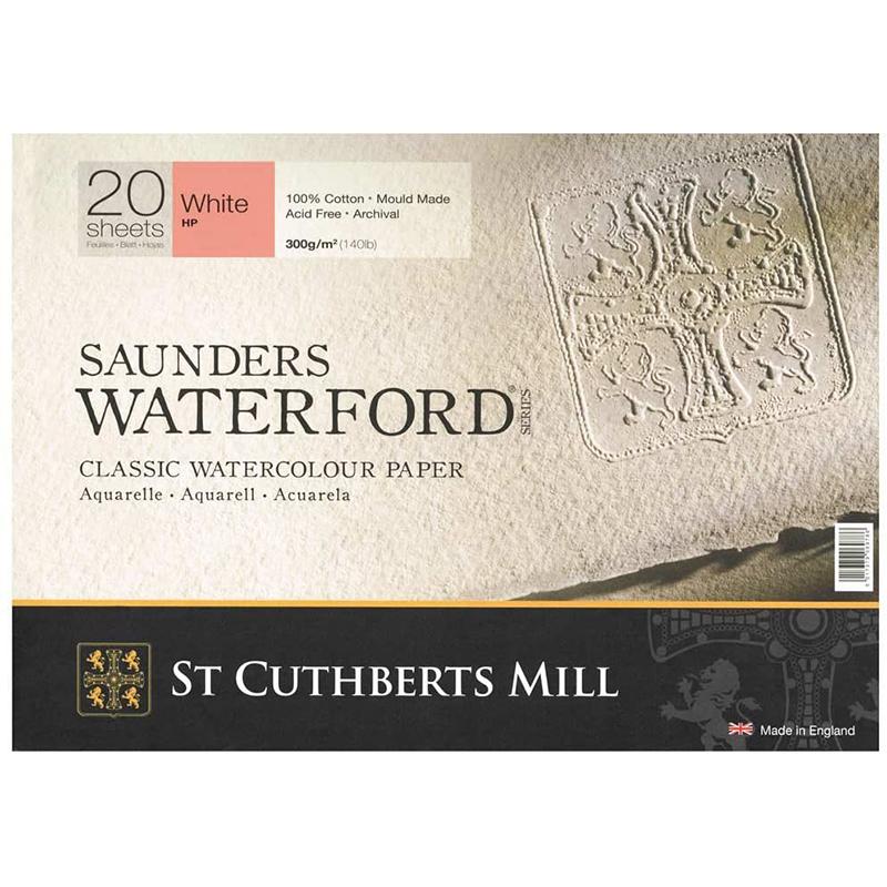 Saunders Waterford Hot Pressed Natural White Blok 20 Yaprak 300g 23x31