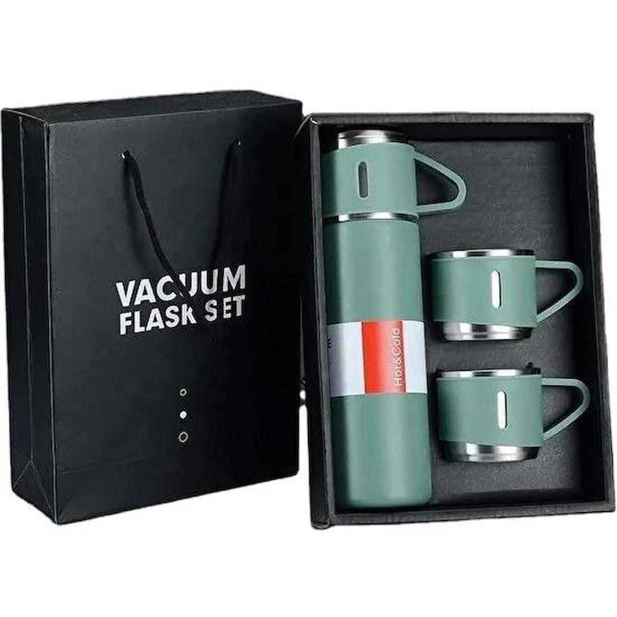 Lara Home Stainless Steel Vacuum Flask Paslanmaz Çelik Termos Petro Mavisi  500 ml