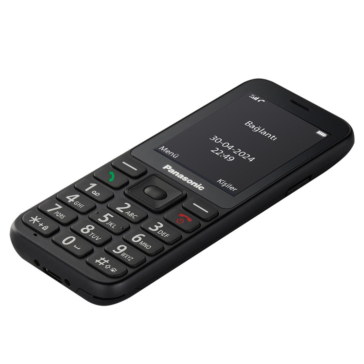 Panasonic KX-TU250EXB Renkli Ekran 4G Tuşlu Cep Telefonu Siyah (2 Yıl Türkiye Distribütör Garantili)