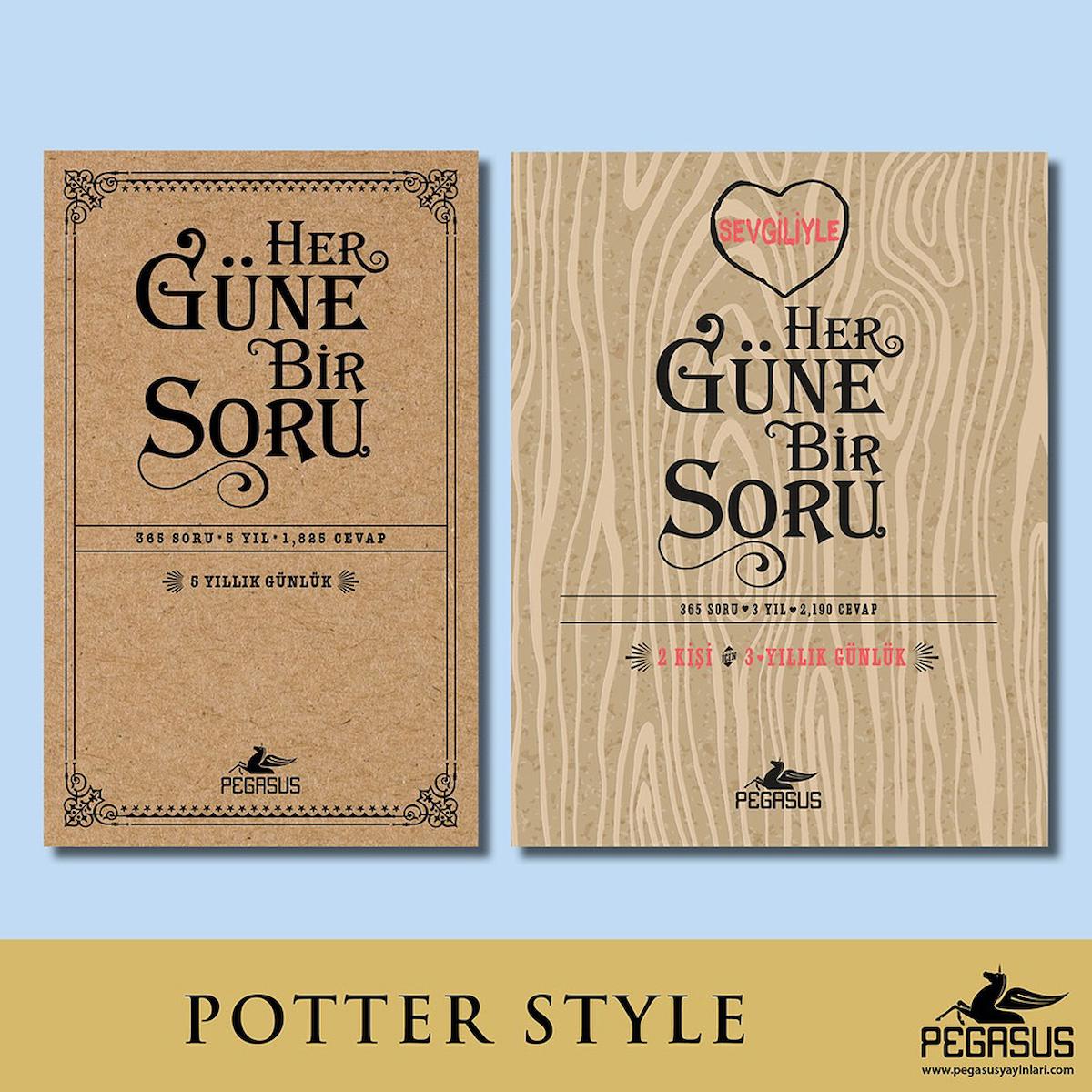 Her Güne Bir Soru + Sevgiliyle Her Güne Bir Soru (Takım Set 2 Kitap) - Potter Style