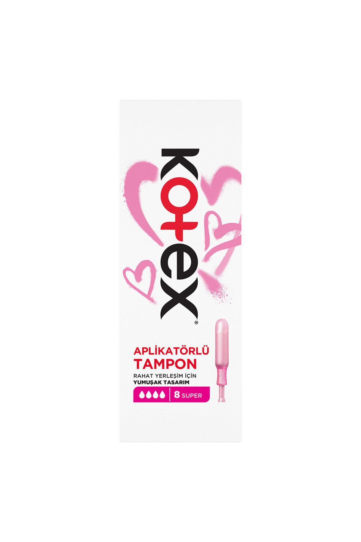 Kotex Aplikatörlü Tampon Süper 8'li