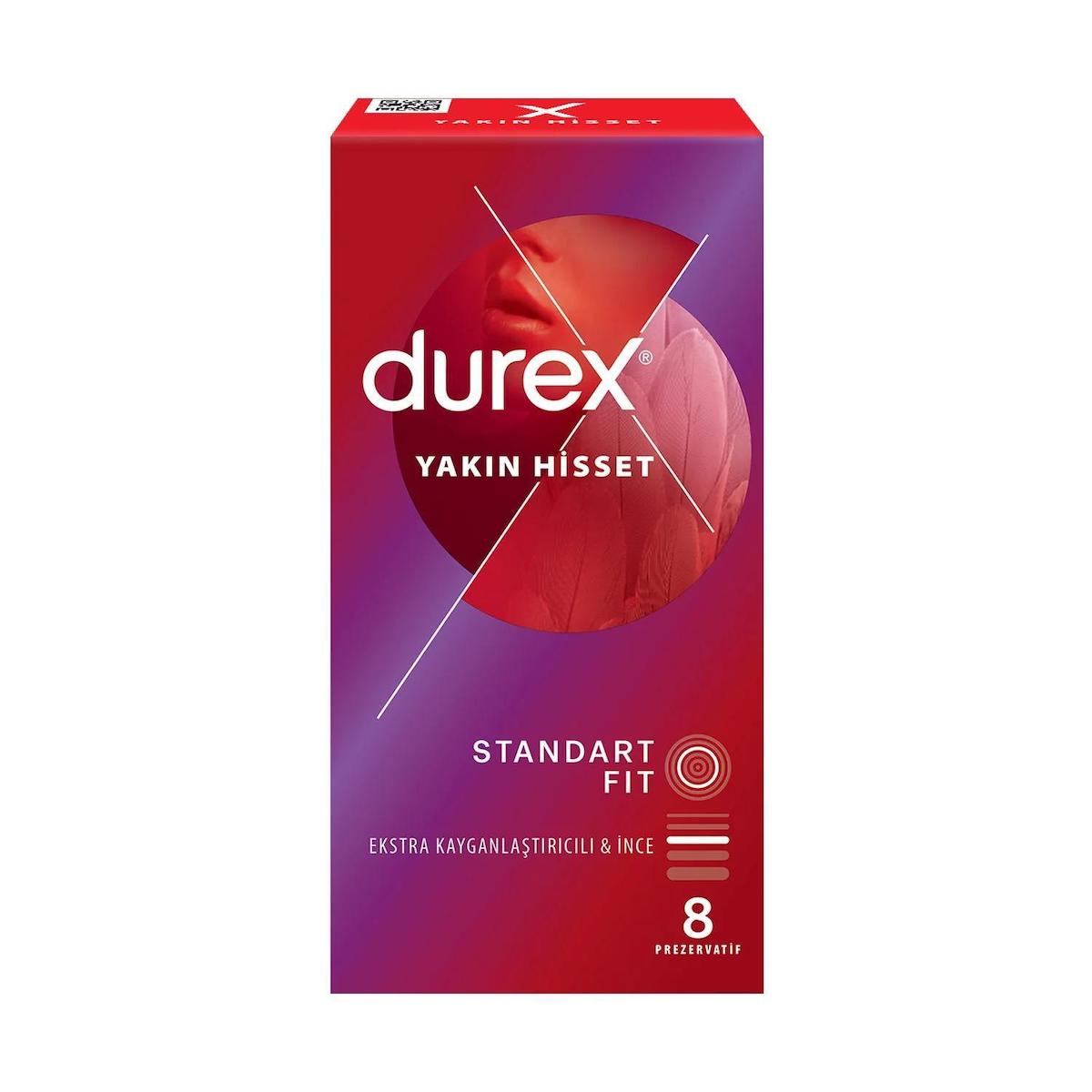 DUREX YAKIN HİSSET 8'Lİ PREZERVATİF