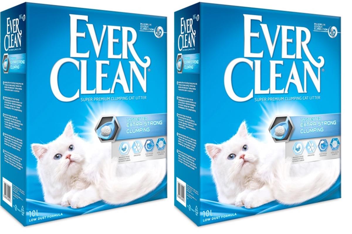 Ever Clean Extra Strong Unscented Kokusuz Topaklaşan Kedi Kumu 10 L (2 ADET)