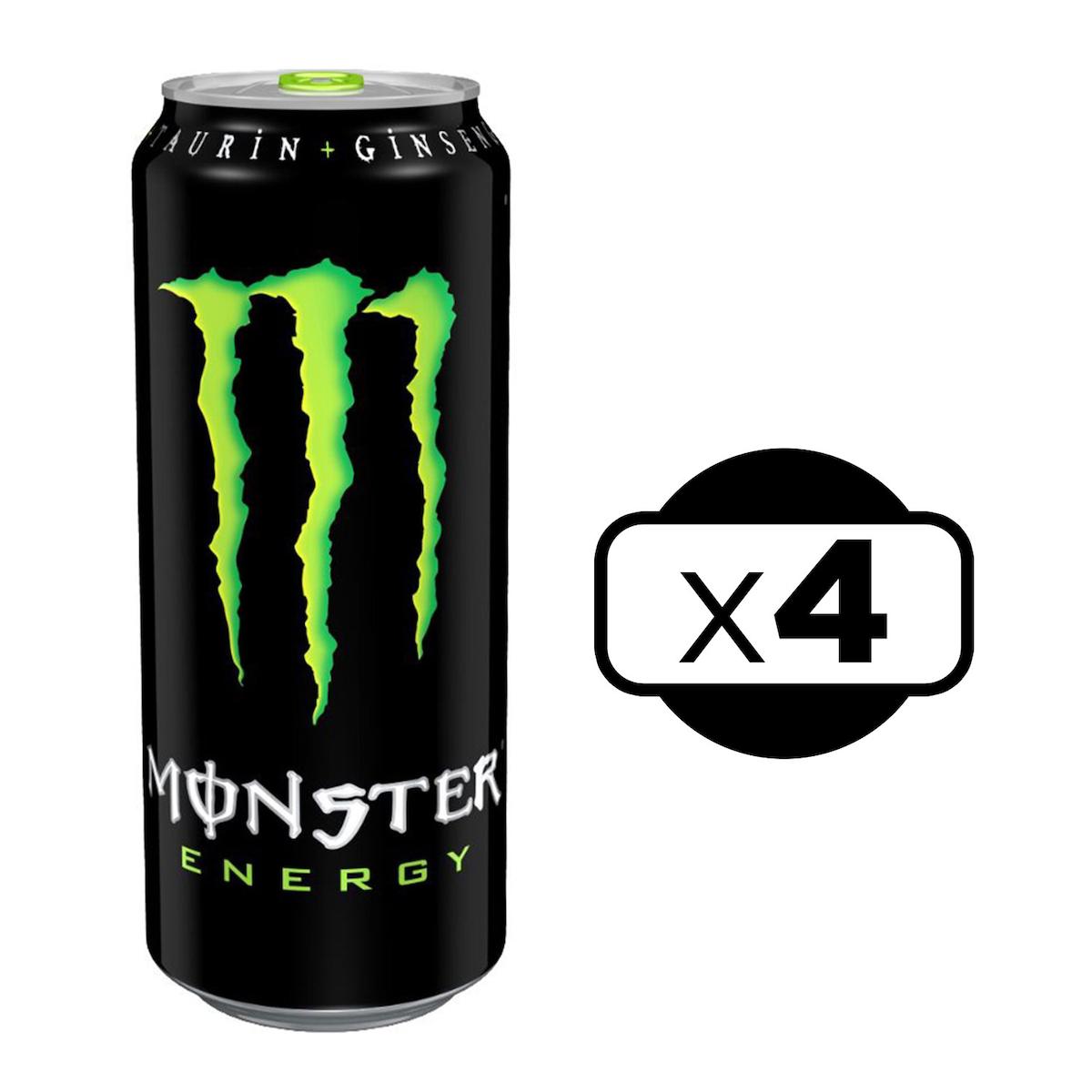 Monster Energy Enerji İçeceği 500 ml 4 lü