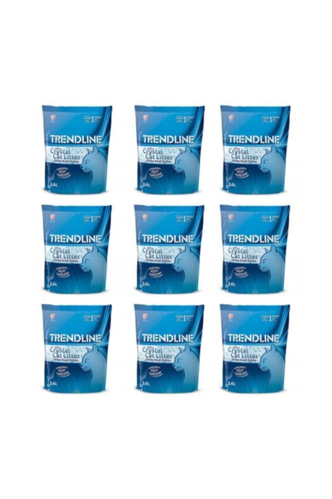 Trendline Silika Kristal 3.6 lt 9'lu Paket Kedi Kumu