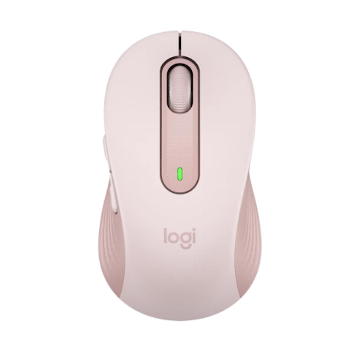 Logitech M650 Signature 910-006254 Gül Küçük – Orta Boy Sağ El İçin Sessiz Kablosuz Mouse