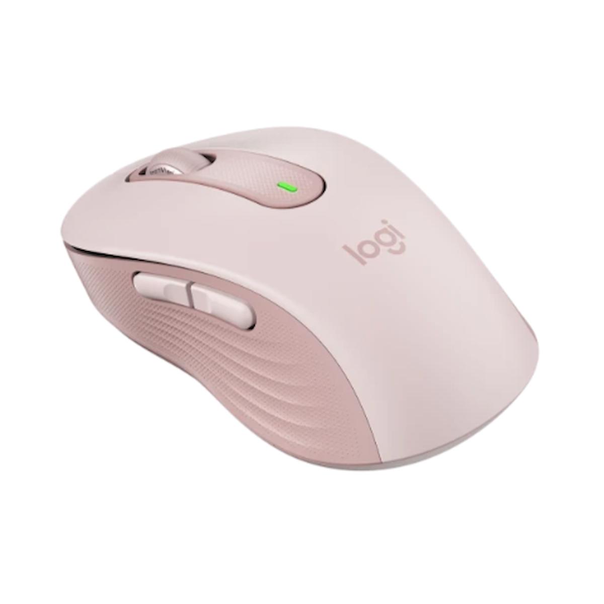 Logitech M650 Signature 910-006254 Gül Küçük – Orta Boy Sağ El İçin Sessiz Kablosuz Mouse