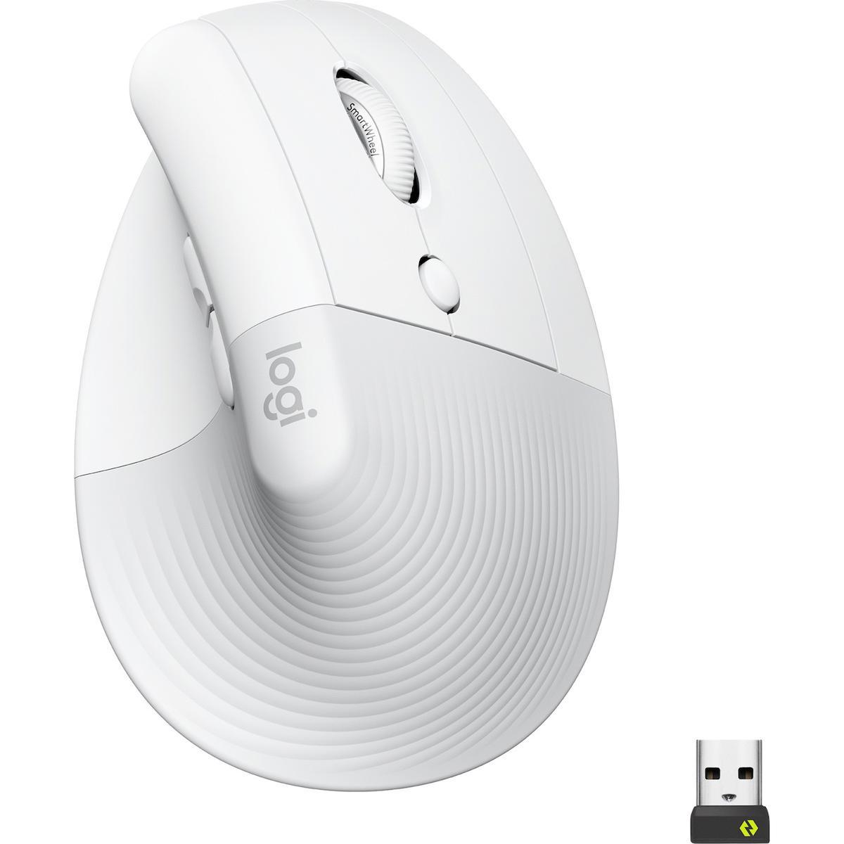 Logitech Lift Sessiz Kablosuz Ergonomik Dikey Mouse – Beyaz