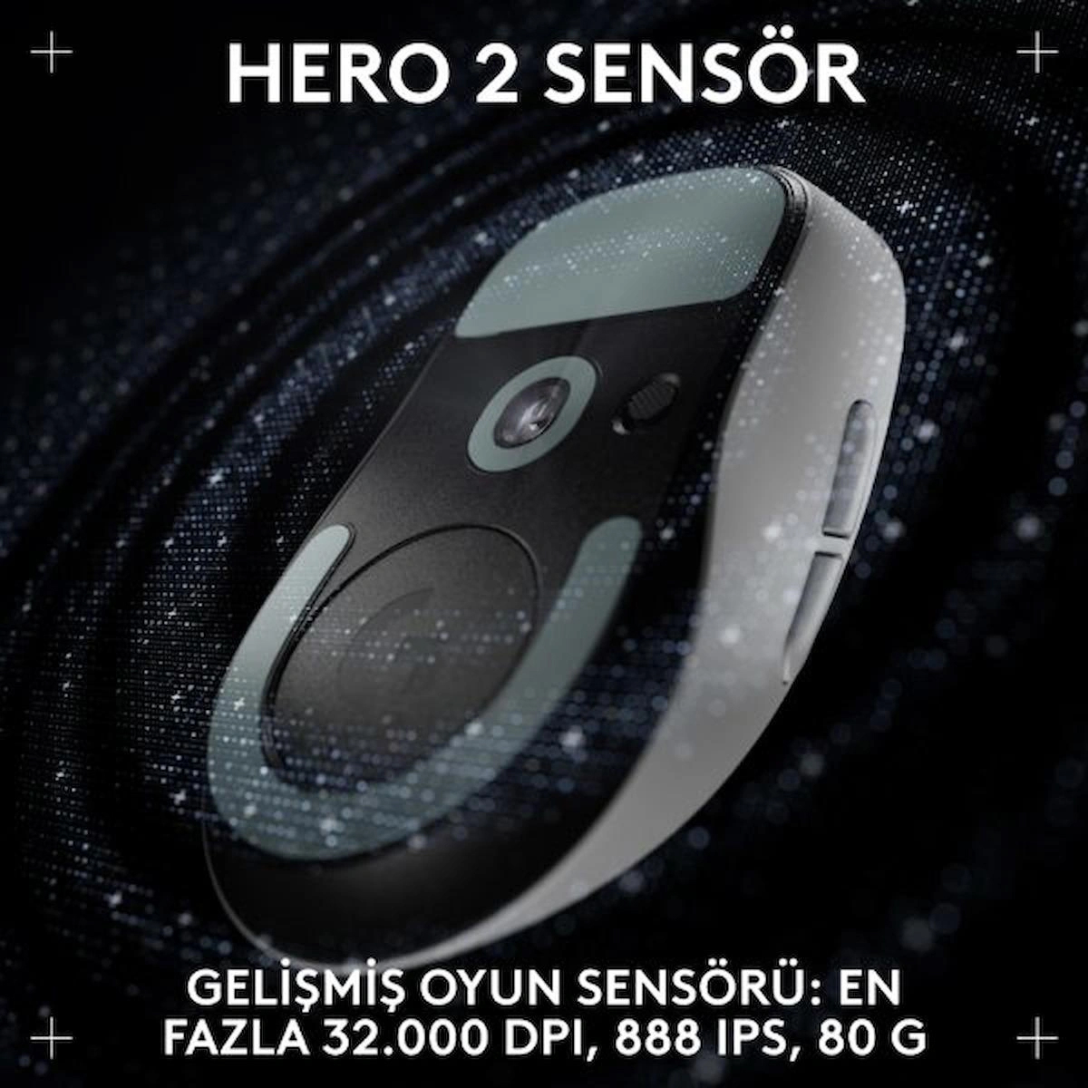 Logitech G PRO X Superlight 2 DEX Kablosuz Beyaz Gaming Mouse (910-007366)
