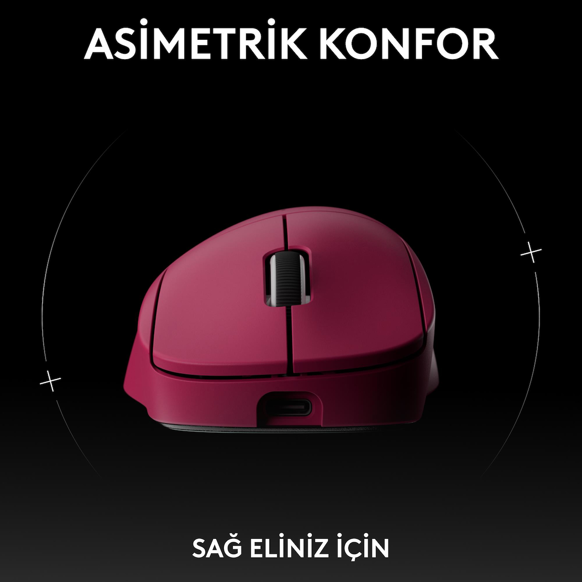 Logitech G PRO X SUPERLIGHT 2 DEX LIGHTSPEED HERO 2 32K DPI Sensör PC/Mac için Kablosuz Oyun Mouse – Pembe