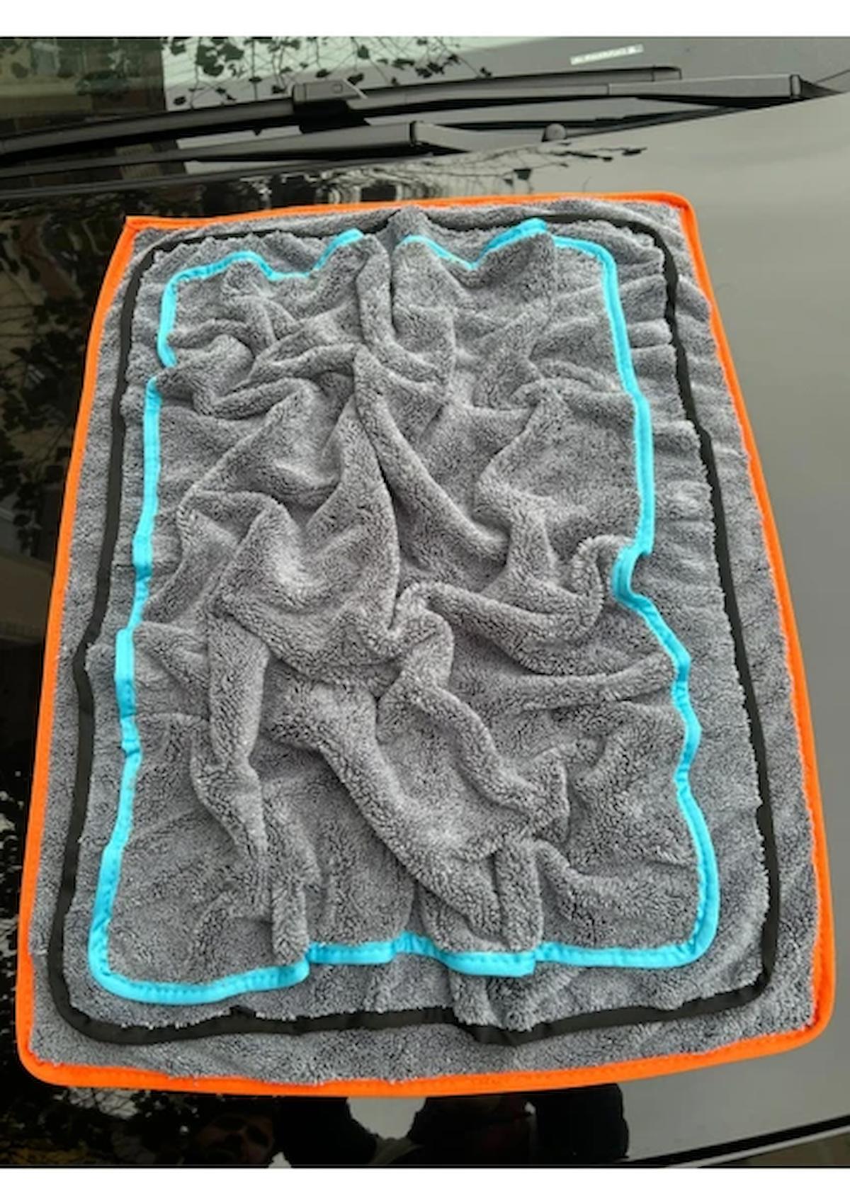 Fine Clean 3 Adet Mikrofiber Renkli Biyeli Oto, Yıkama, Kurulama, Silme, Temizleme Bezi 50x70 cm